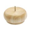 Architectural Products By Outwater 3 in x 6-3/4 in Unfinished Hardwood Round Bun Foot 3P5.11.00055